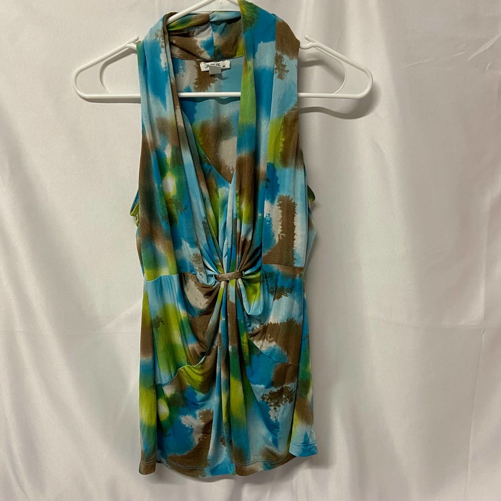 Jiapuir Blouse Size M V-neck Sleeveless Flowing